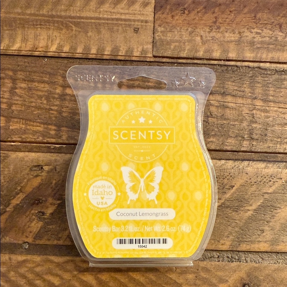 Scentsy Coconut Lemongrass Yellow Wax Bar